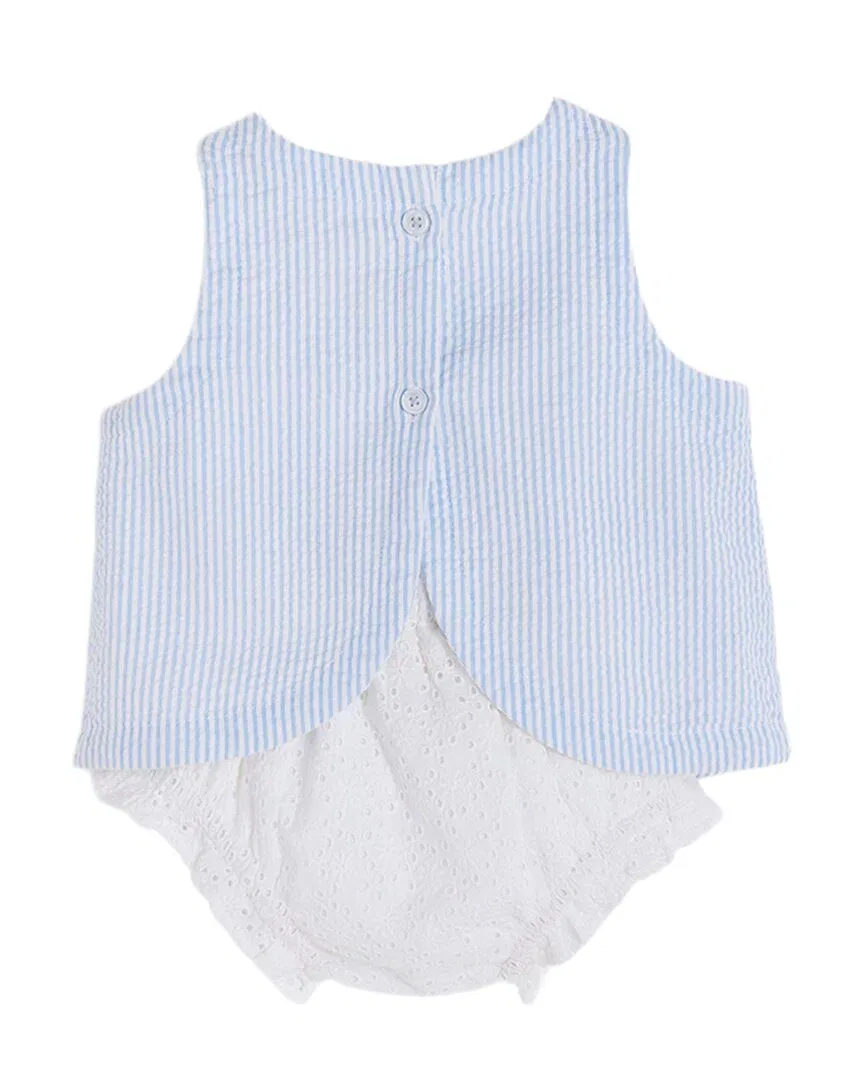 Комплект Babycottons из 2 предметов: топ и трусики, белый — фото 2