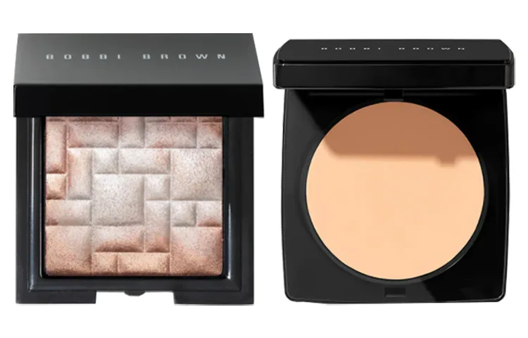 BOBBI BROWN Пудра-хайлайтер для коррекции тона кожи, матирующая с длительным эффектом, Yuroumi Powder #11 SOFT PORCELAIN Porcelain White 9g+Five-Spice Pork Highlighter 3g — фото 3