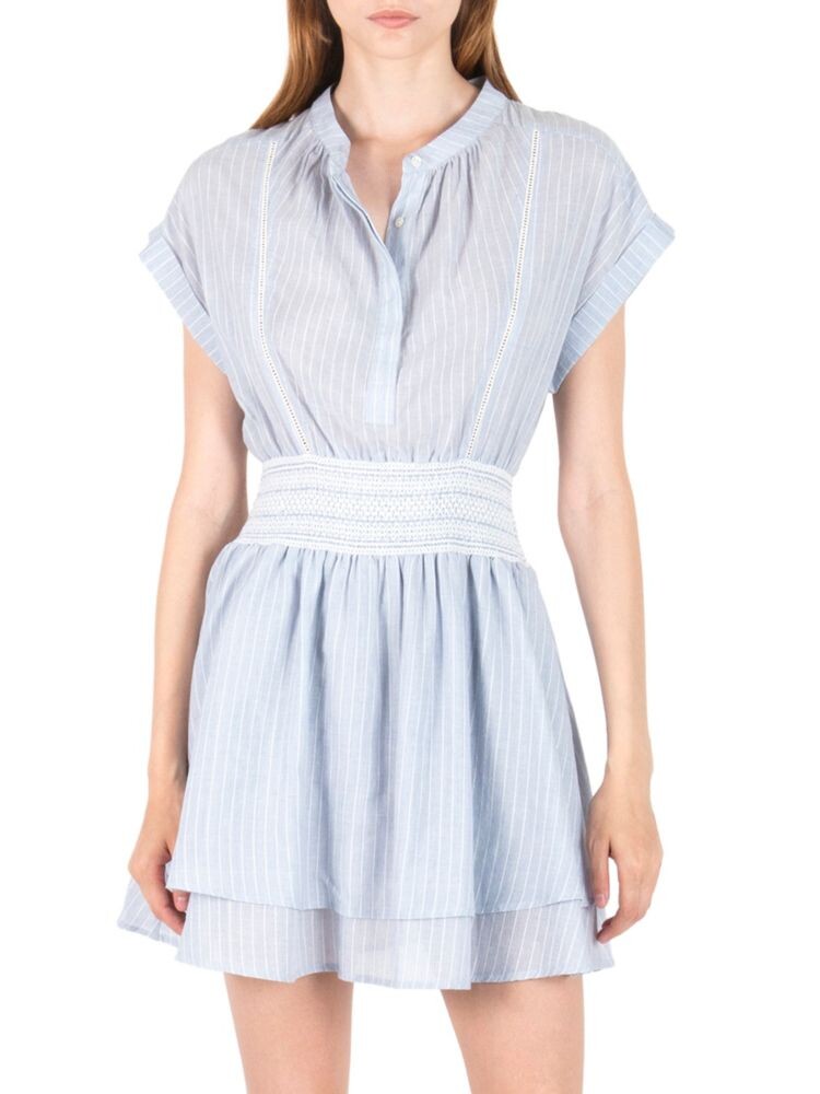 

Мини-платье в полоску Ibiza Lina Secret Mission, цвет Blue Stripe