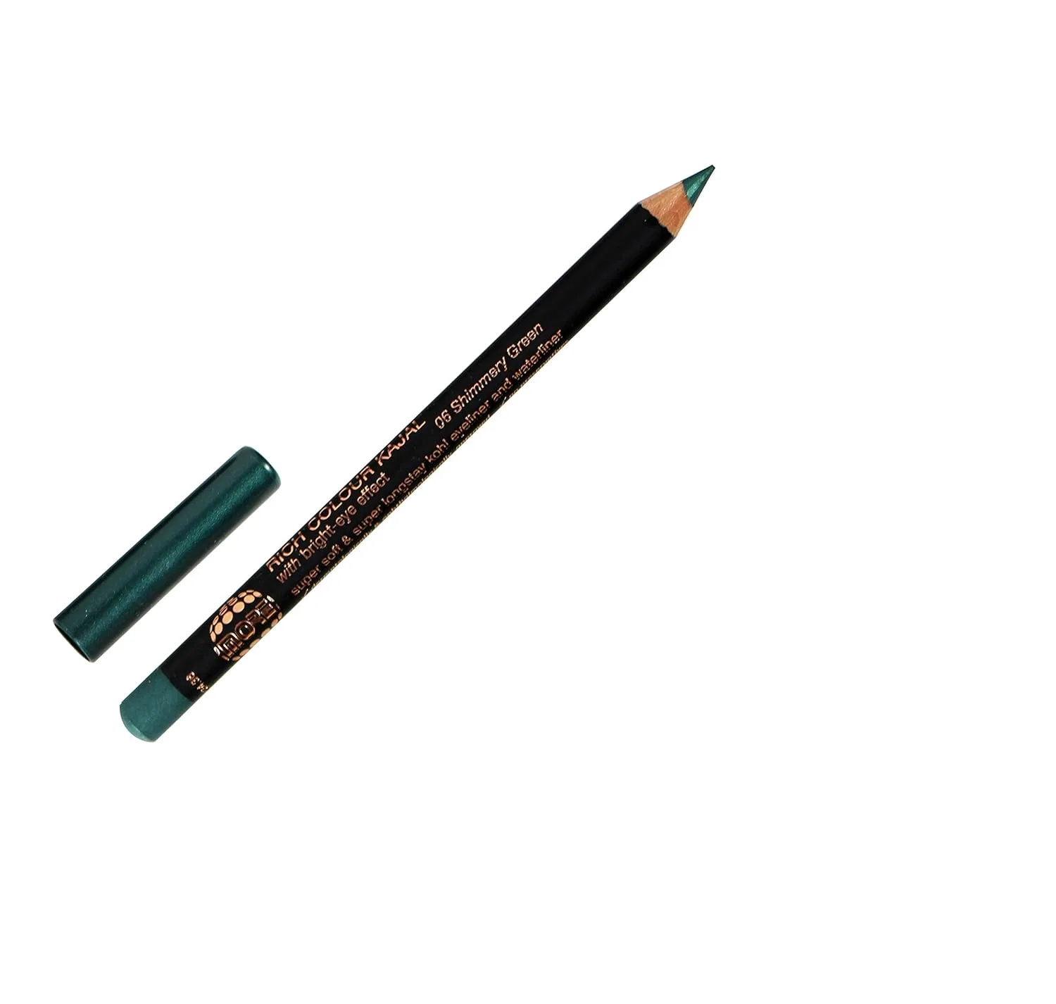 Карандаш-каял «Rich Colour Kajal» от MORE by Makki Cosmetics More Cosmetics, 06 Shimmery Green