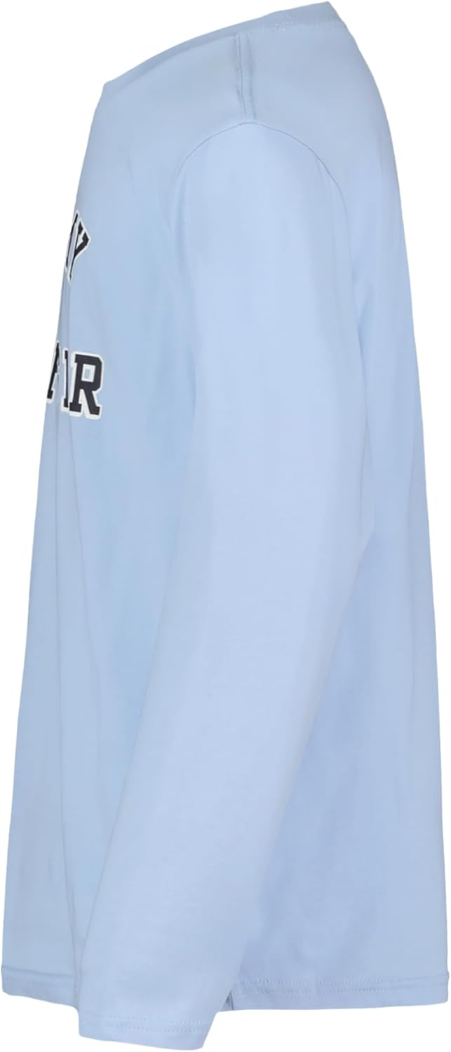 Футболка Tommy Hilfiger Boys с длинным рукавом и круглым вырезом, Varsity Soft Chambray — фото 2