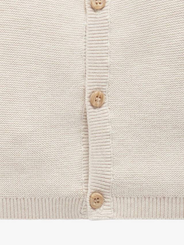 Текстурированный кардиган baby essentials Purebaby, цвет Wheat Melange — фото 4