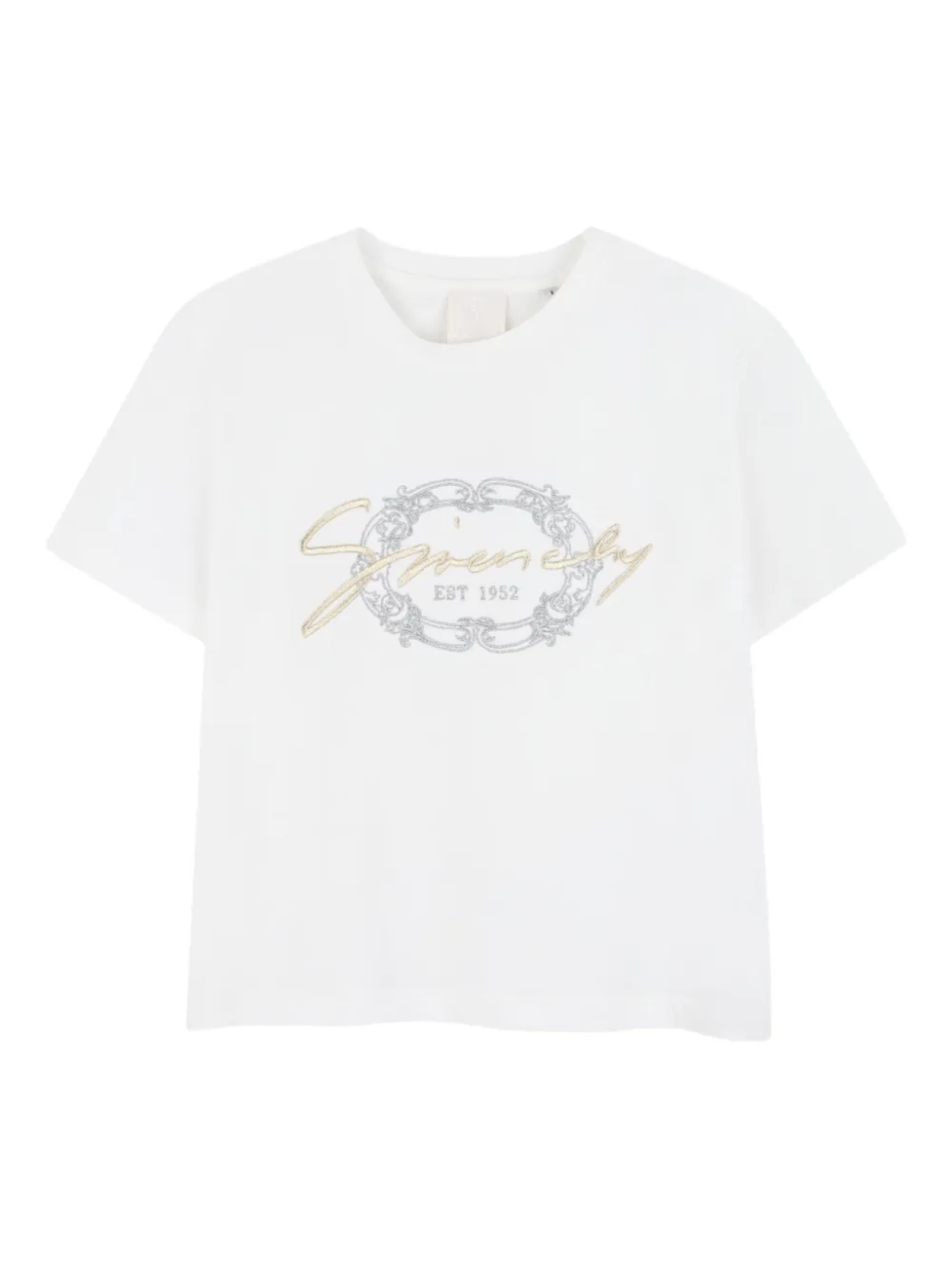 

Футболка с вышитым логотипом Givenchy Kids, белый