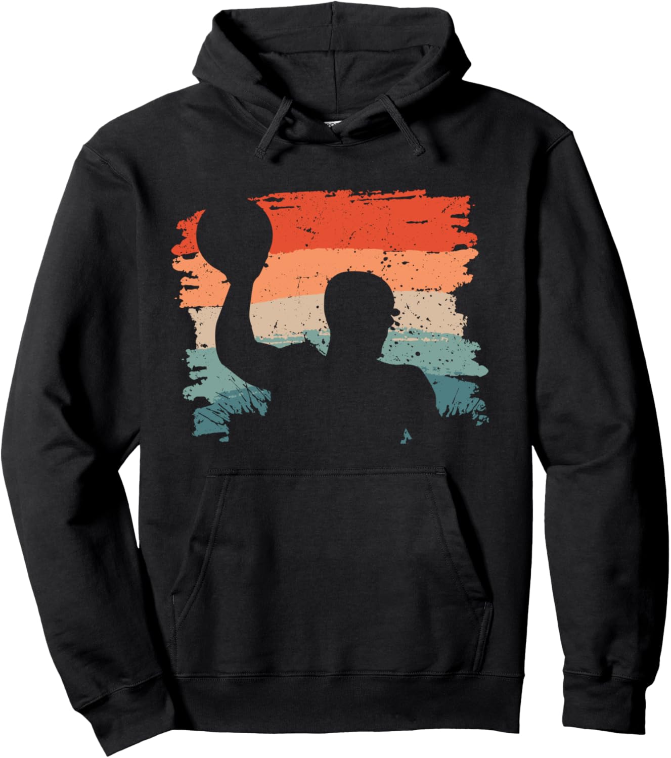 

Худи в стиле ретро-винтаж для вратаря и любителя спорта, посвященное водному поло Water Polo Waterpolo Men Boys, черный