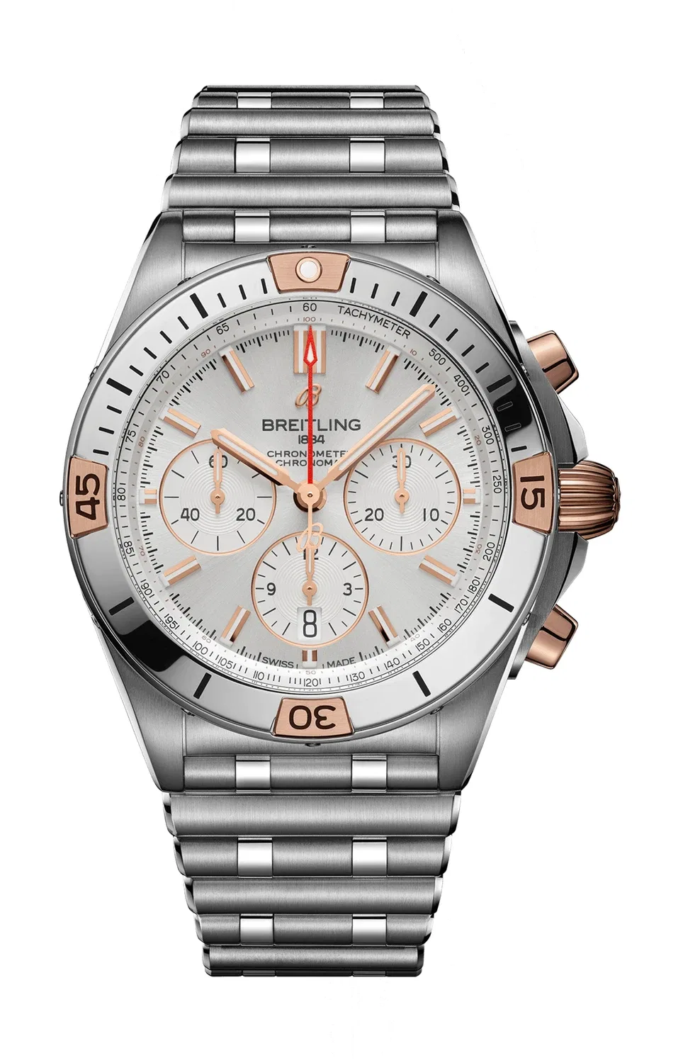 ХРОНОМАТ B01 42 - IB0134101G1A1 BREITLING, серебряный