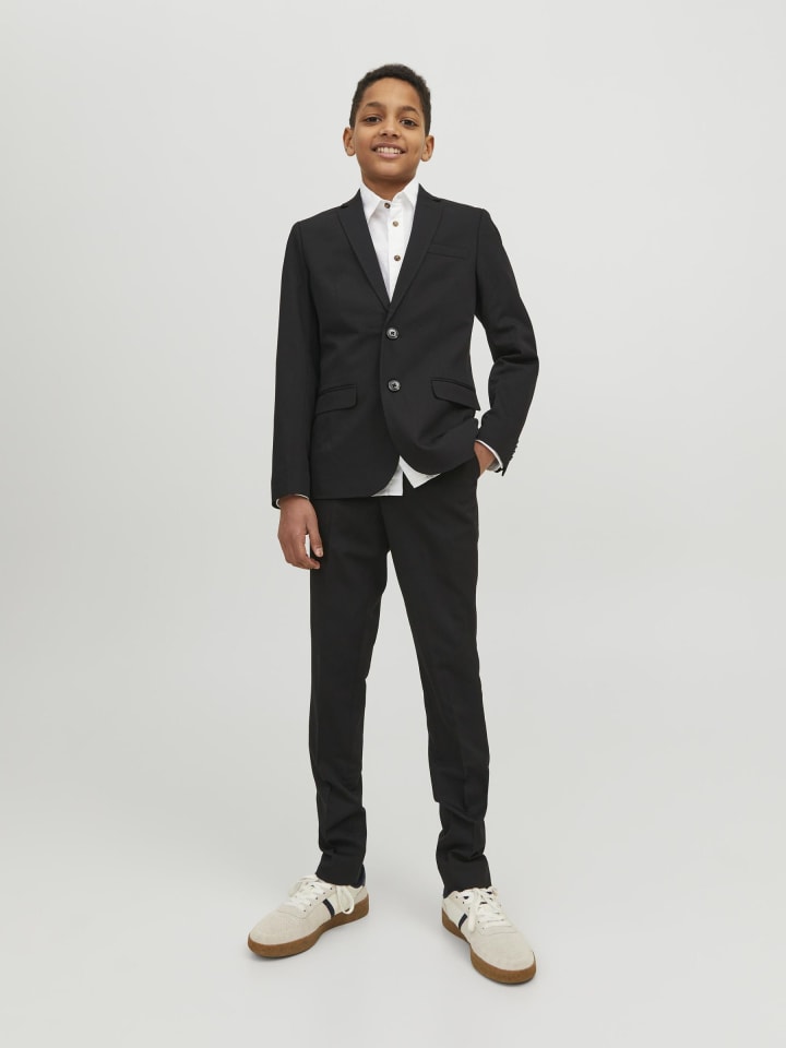 JACK & JONES Junior Комплект из двух однобортных пиджака и брюк черного цвета — фото 3