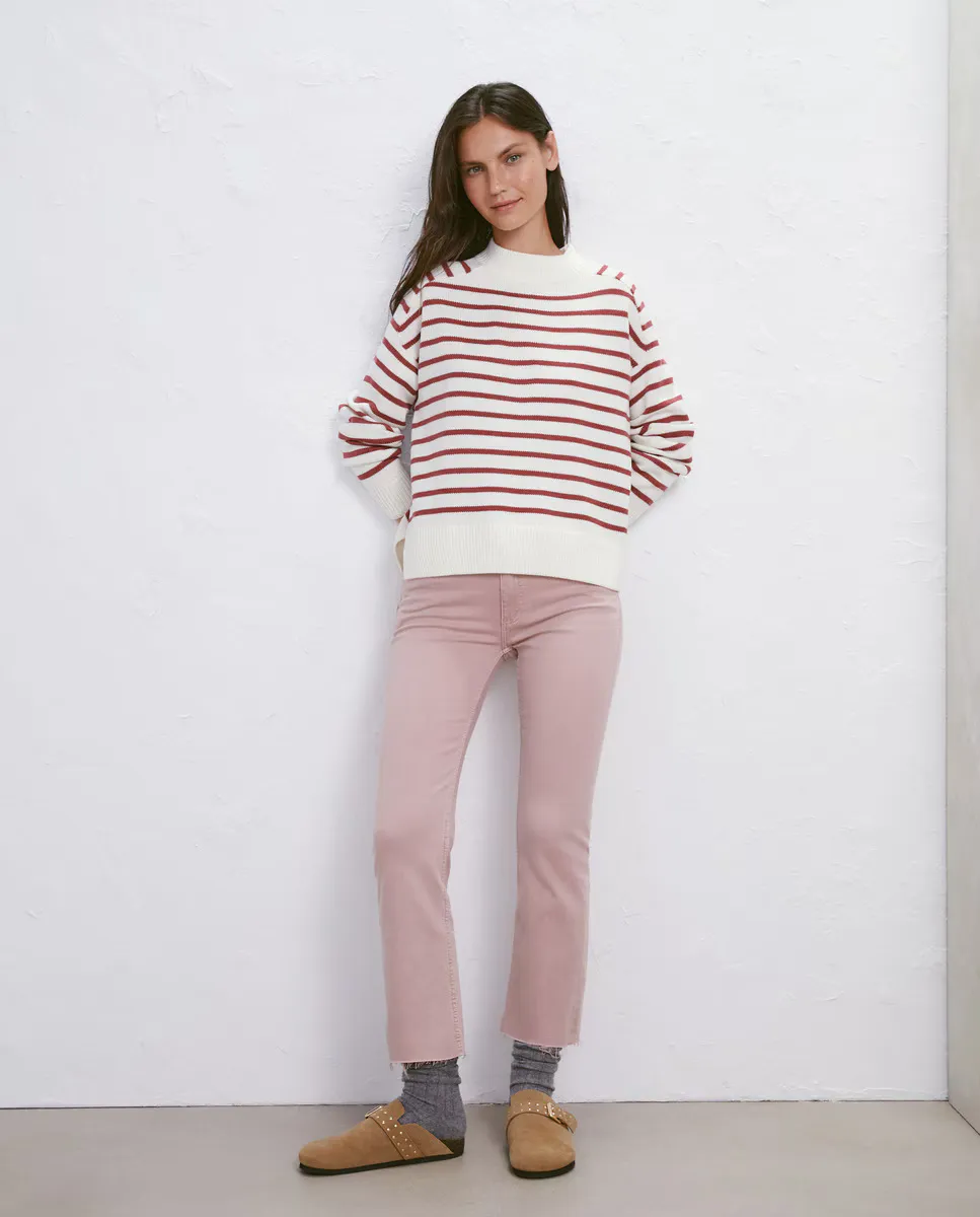 

Женские укороченные брюки-клеш Easy Wear, светло-розовый