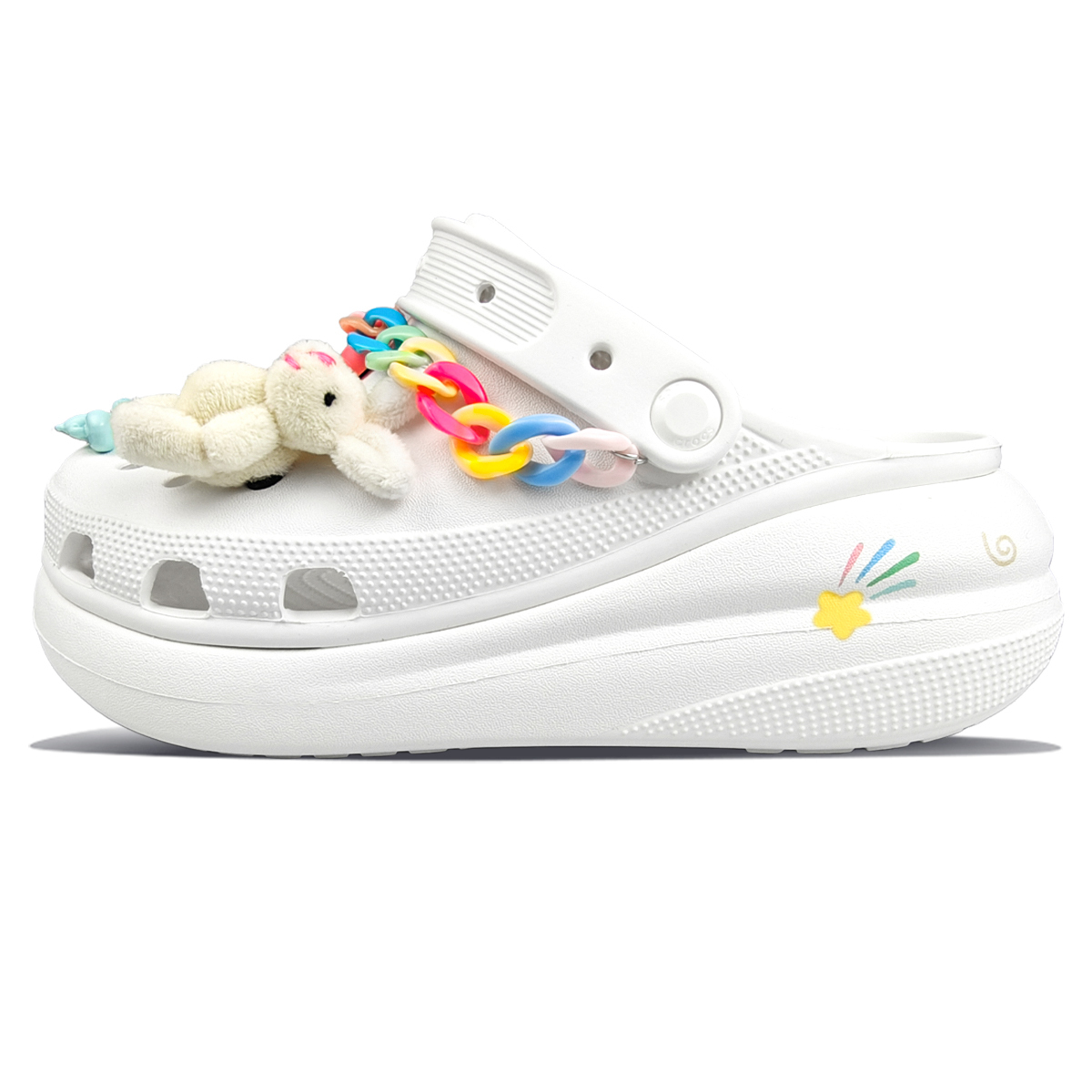 

Crocs Кроссовки Crush Clog унисекс белые, цвет White