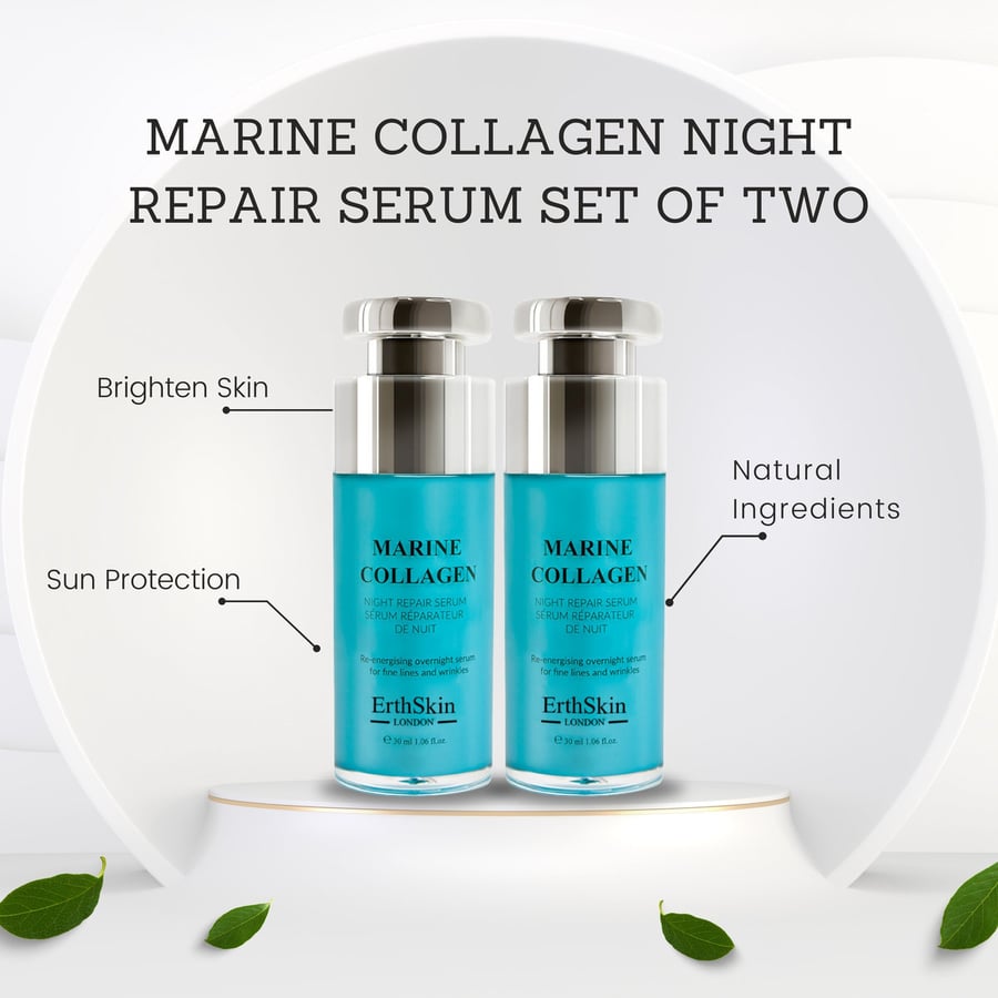 2x Marine Collagen Night Repair Serum 30 мл ErthSkin London — фото 2