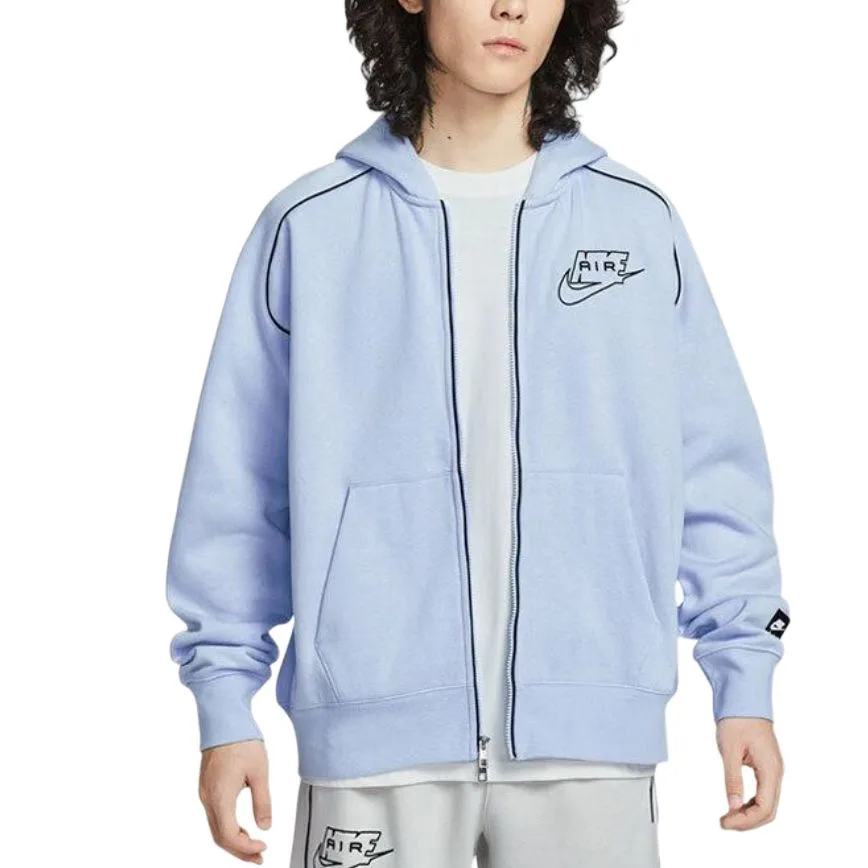 Nike Толстовка с капюшоном Air мужская 407 Hydrogen Blue/Black
