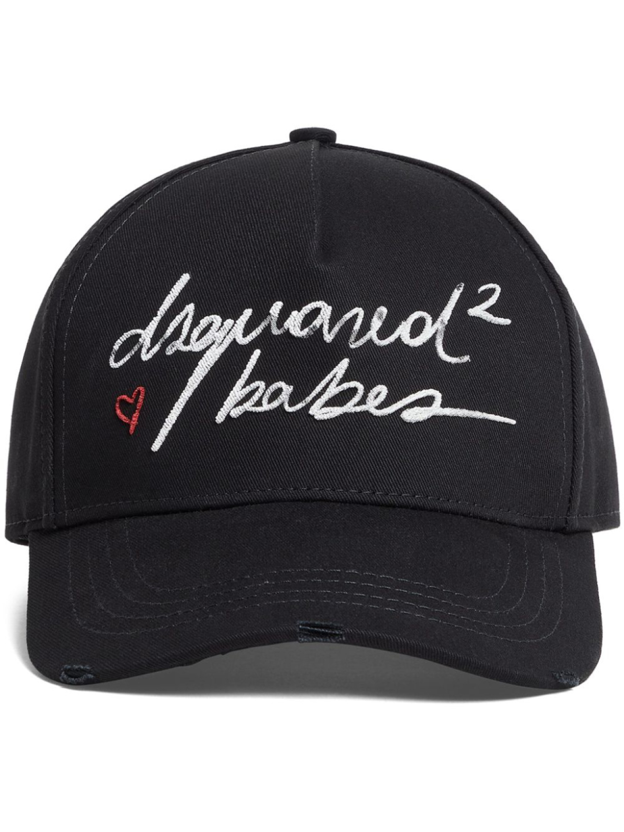 

DSQUARED2 бейсболка с вышитым логотипом, черный