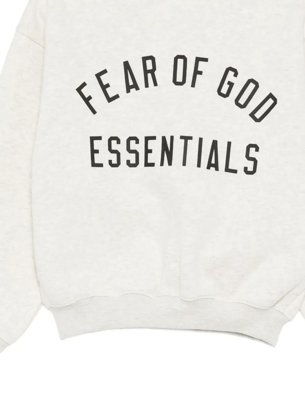 Толстовка с круглым вырезом и принтом логотипа Fear Of God Essentials Kids, серый — фото 3