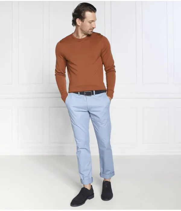 Шерстяной свитер regular fit Calvin Klein, коричневый — фото 2