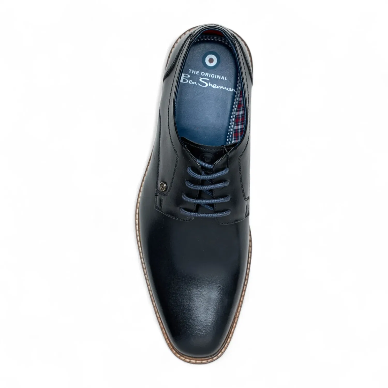 Дерби классические кожаные Ben Sherman Pethick Infinity Leather, черный — фото 4