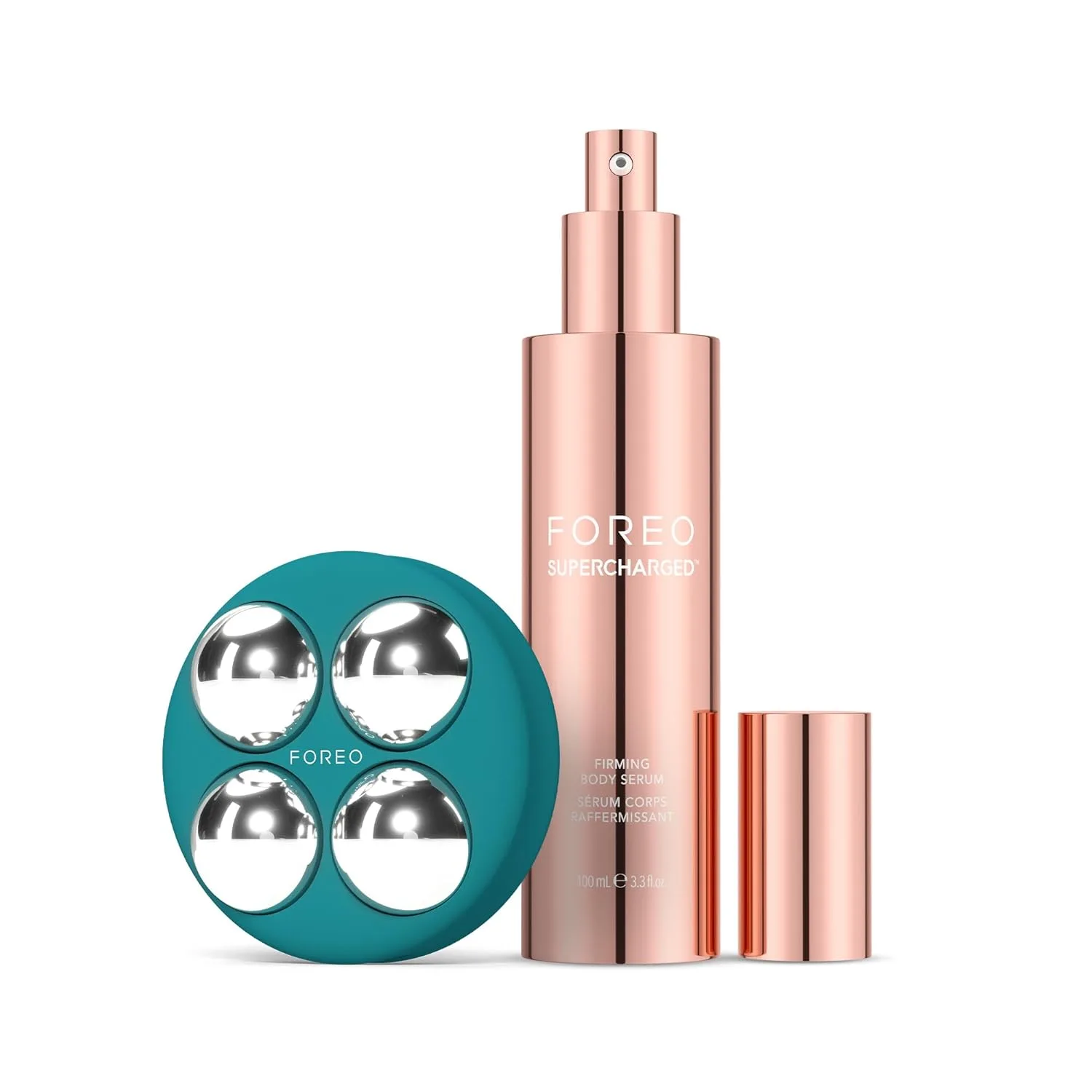 Foreo Bear 2 Body - продвинутый микротоковый аппарат для контурирования тела, антицеллюлитный массажер и лимфодренаж, Bear 2 Body Evergreen Set
