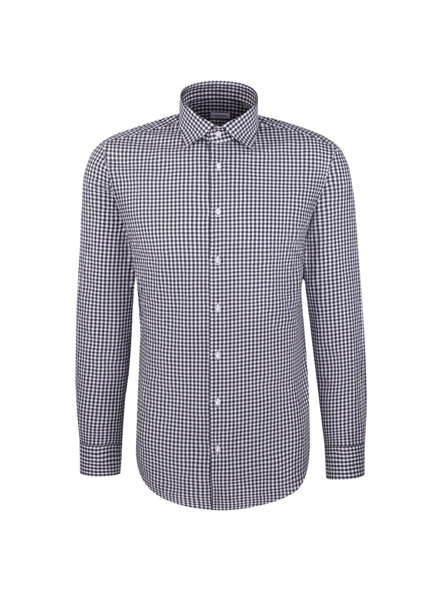 

Рубашка делового кроя Slim Fit SEIDENSTICKER SMART FLANNELS, темно-синий