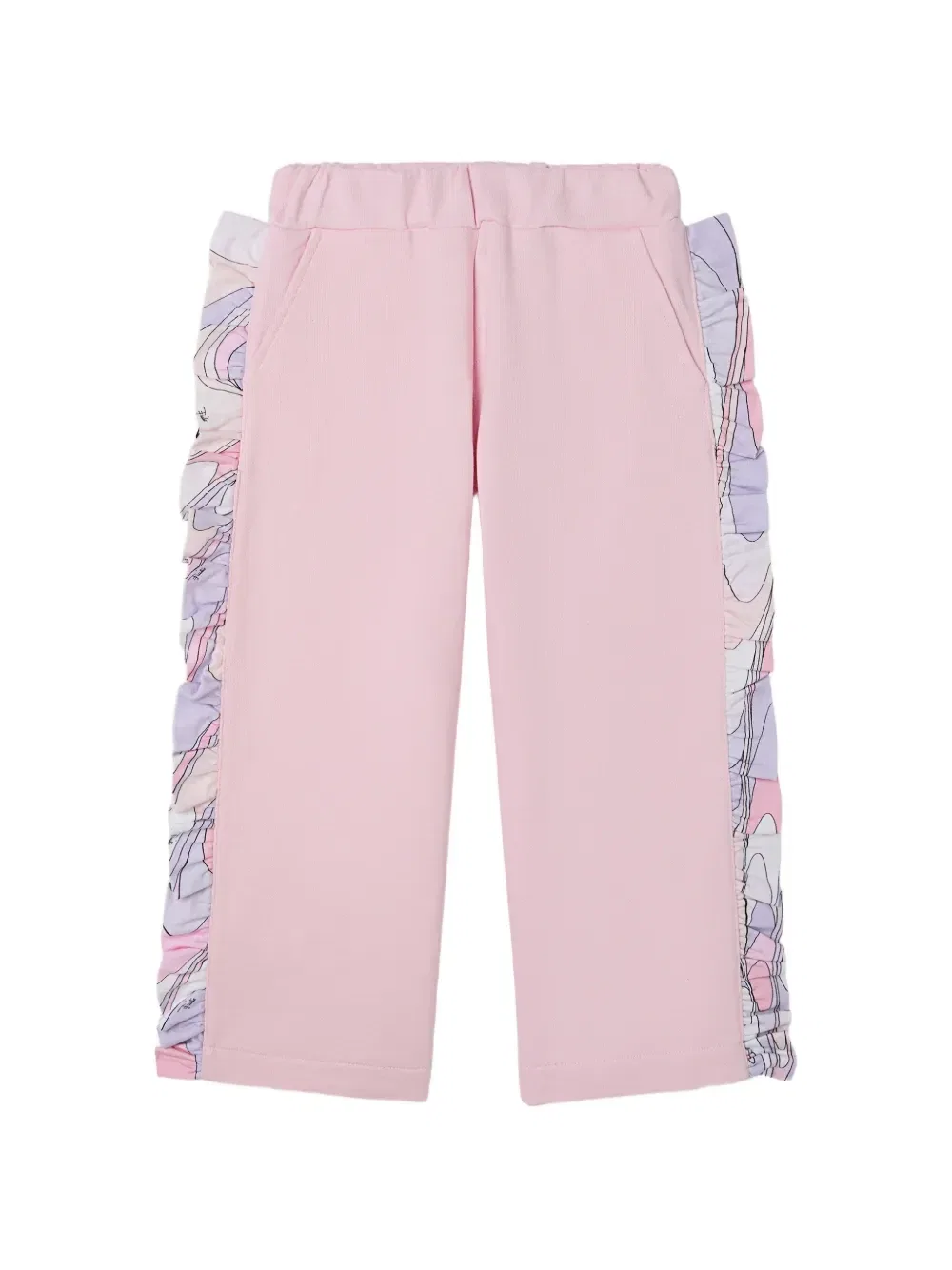 Брюки-джоггеры с принтом Pucci Junior, розовый