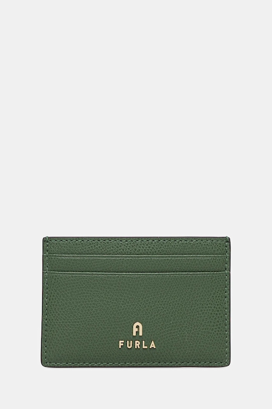 

Кожаный чехол для карт Furla, зеленый