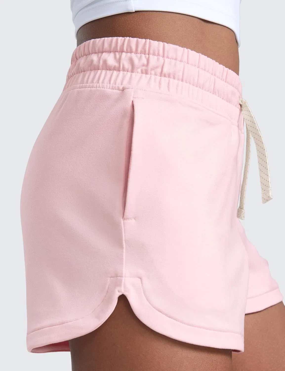 Шорты для девочек Cloud Jersey, CRZ YOGA, Strawberry Pink — фото 4