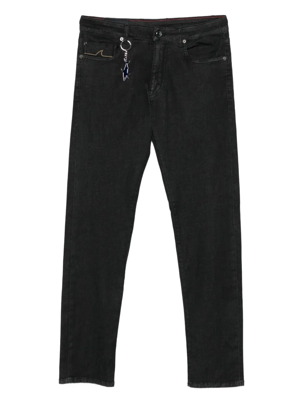 

Джинсы с вышивкой Paul & Shark, черный