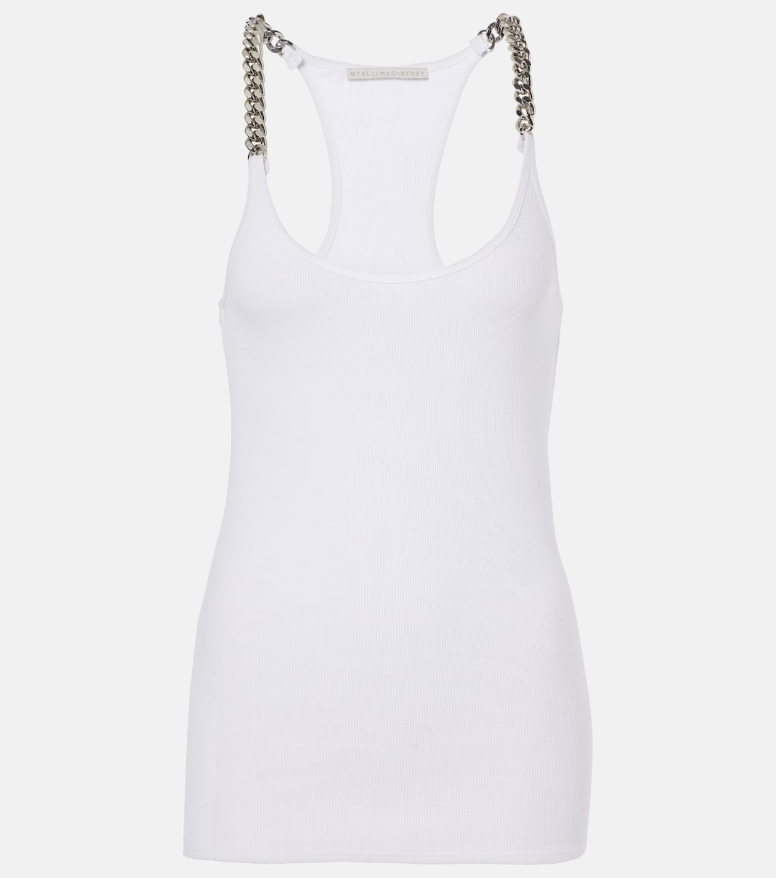 

Майка из смесовой хлопковой ткани Stella McCartney, Pure White