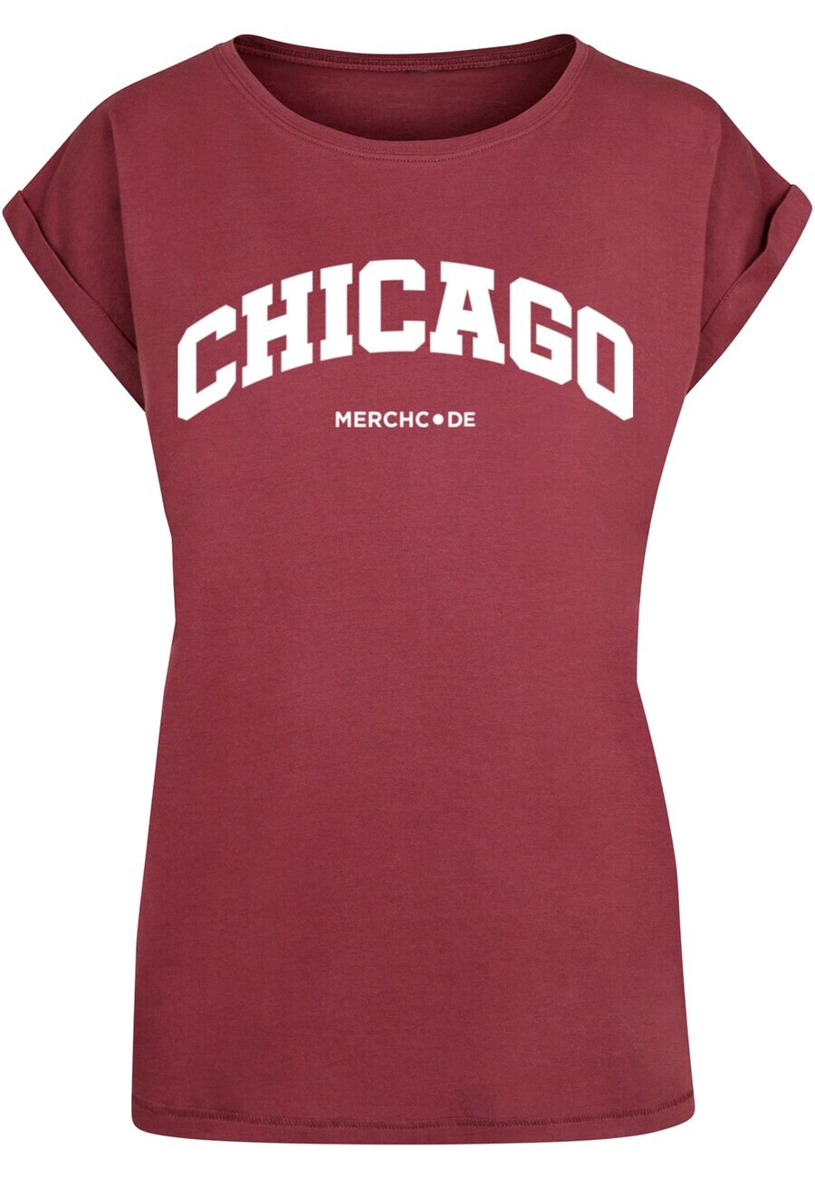 

Футболка Merchcode CHICAGO, бордо