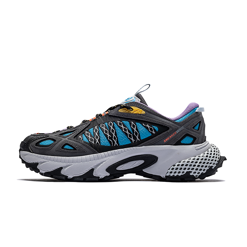 

ANTA SNEAKERVERSE Амортизирующие, противоскользящие, износостойкие, низкие повседневные туфли для мужчин, цвет синий, серый, черный