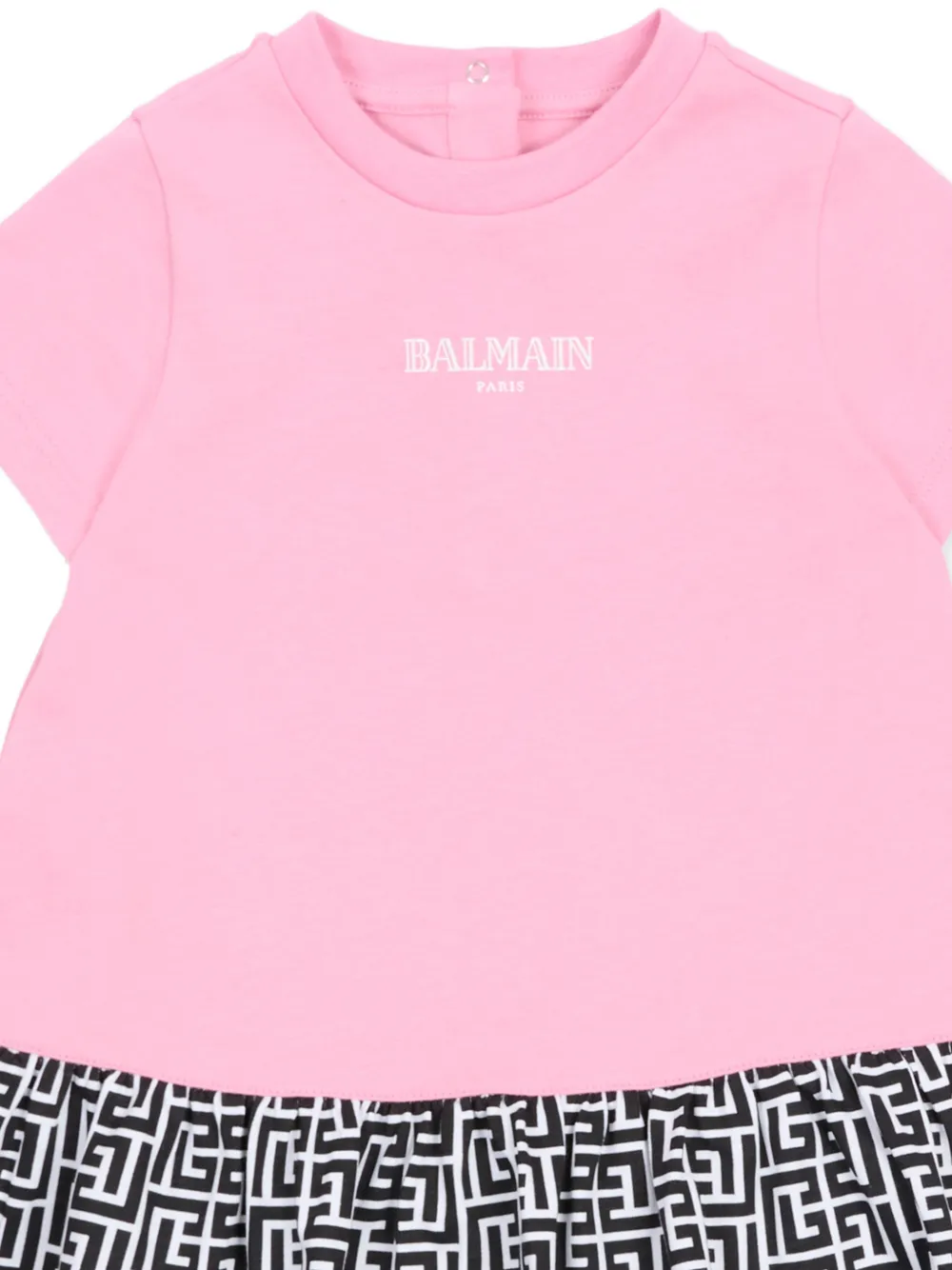 Комплект с платьем с оборками Balmain Kids, розовый — фото 4