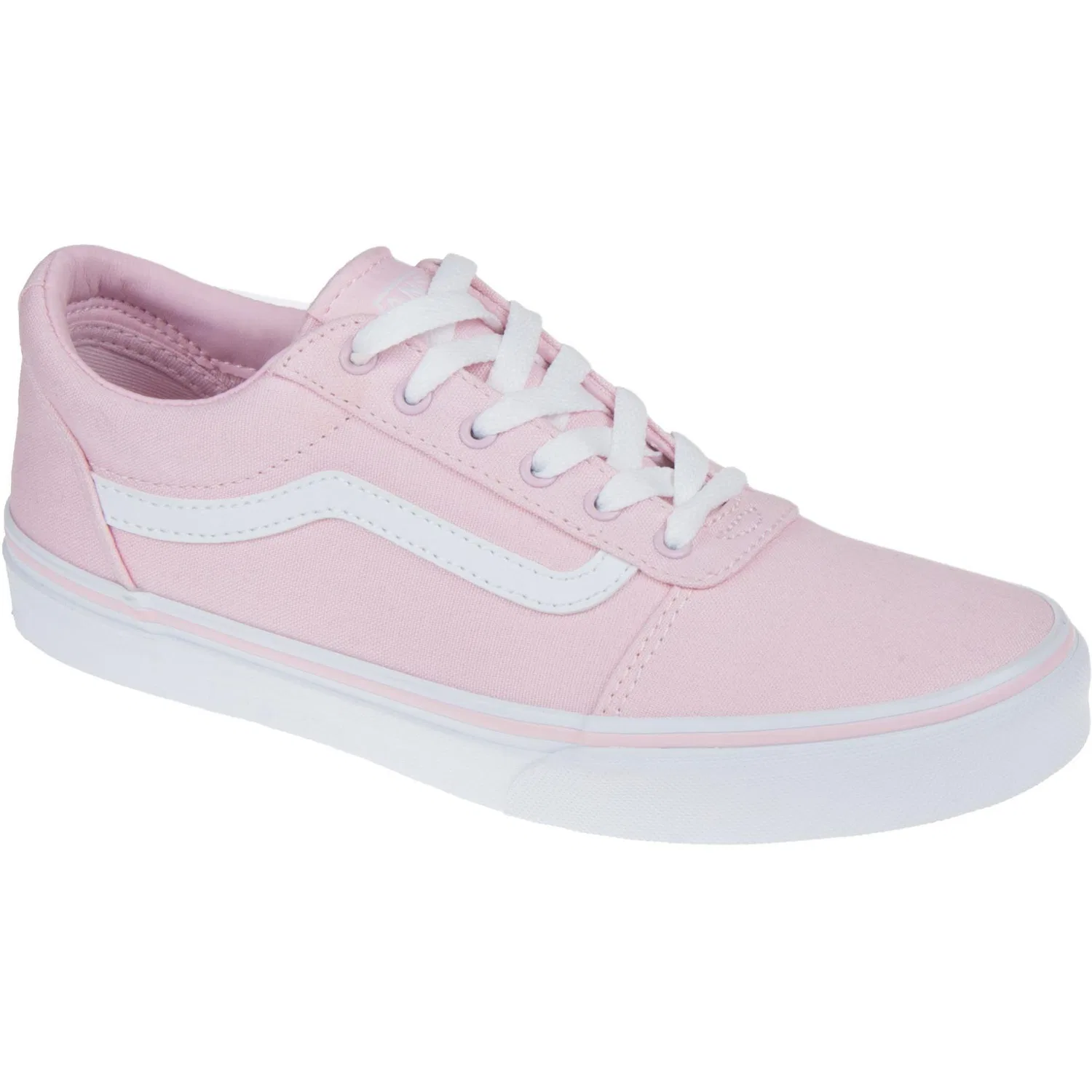 Кеды детские для скейтбординга Canvas Low Top Vans розовые — фото 3