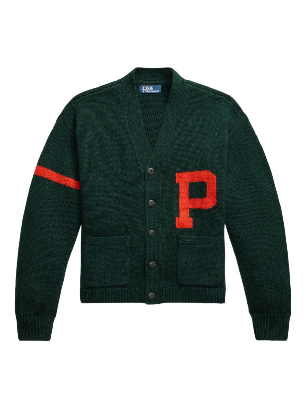 

Кардиган с накладными карманами POLO RALPH LAUREN, зеленый