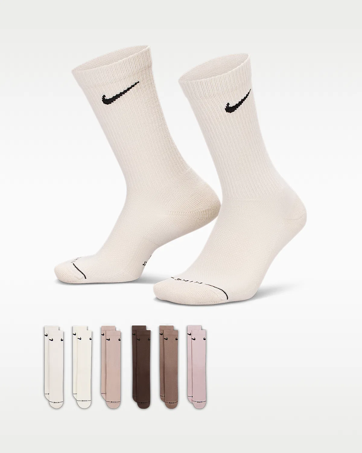 Nike Everyday Elevated Носки (6 пар), Multi-Color