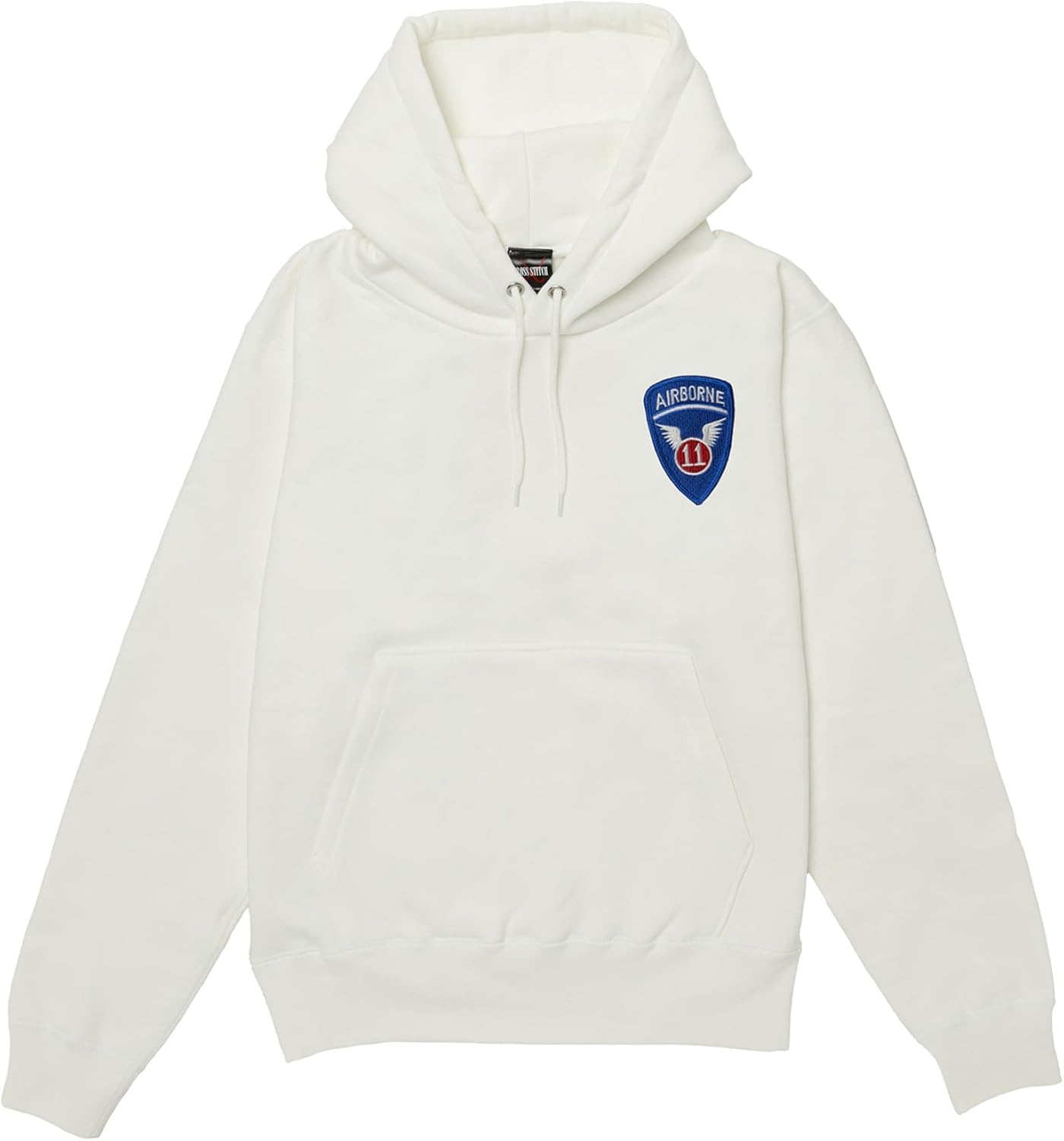 

Толстовка с капюшоном в стиле F, нашивка с гербом армии США, плотная ткань 12,4 унции, подкладка с начесом, толстовка без капюшона, белая F-Style