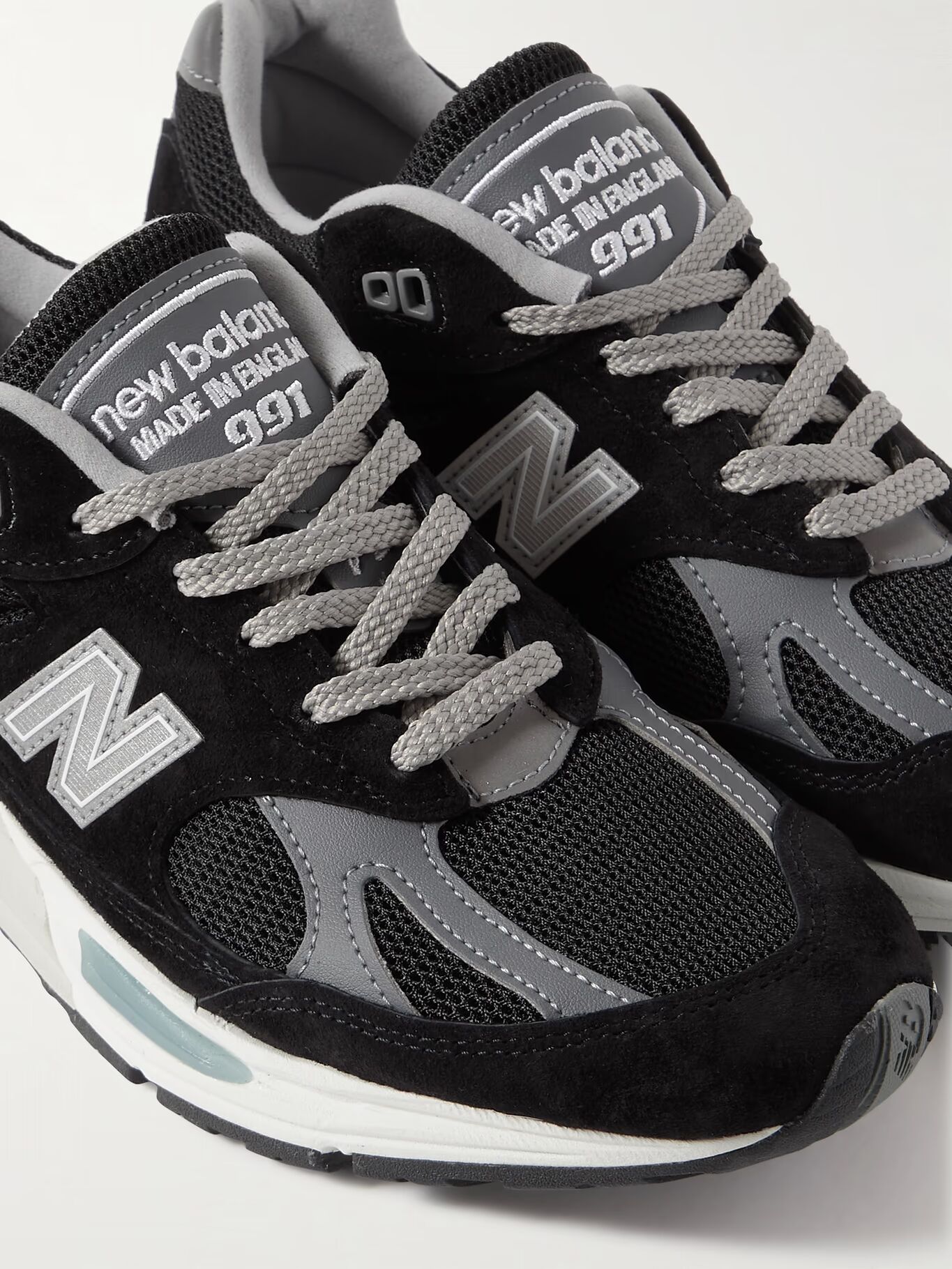 

Кроссовки 991v2 из замши, сетки и искусственной кожи NEW BALANCE, черный
