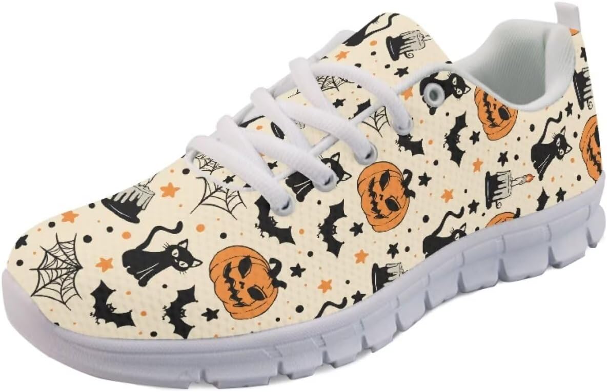 

Кроссовки Forchrinse для женщин и мужчин, с шнуровкой, для бега, дышащие, с сеткой, на шнуровке, для прогулок и тенниса, черный