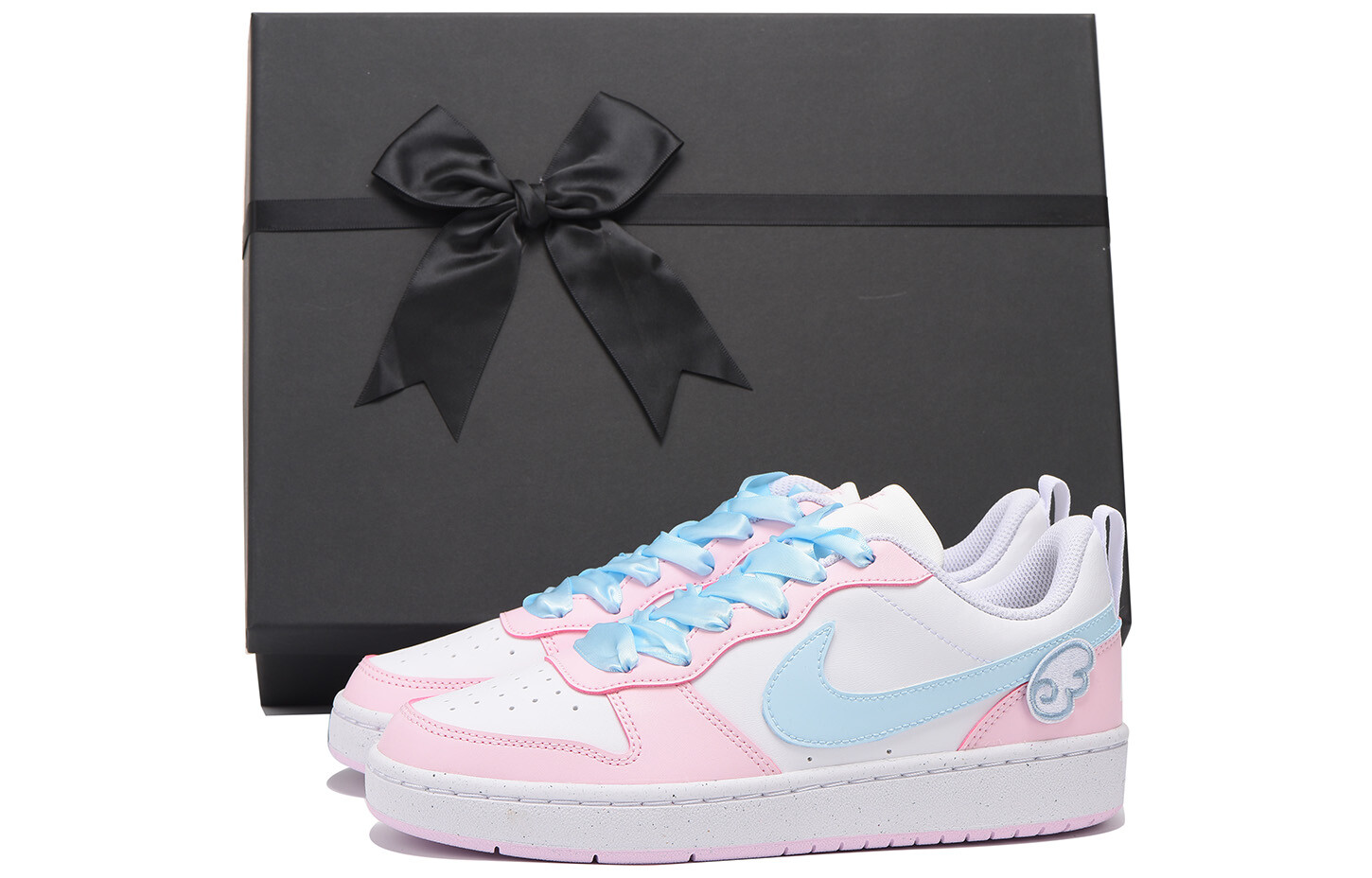 

Кроссовки Nike Court Borough Series Skateboard Shoes Women's Low-Top Pink