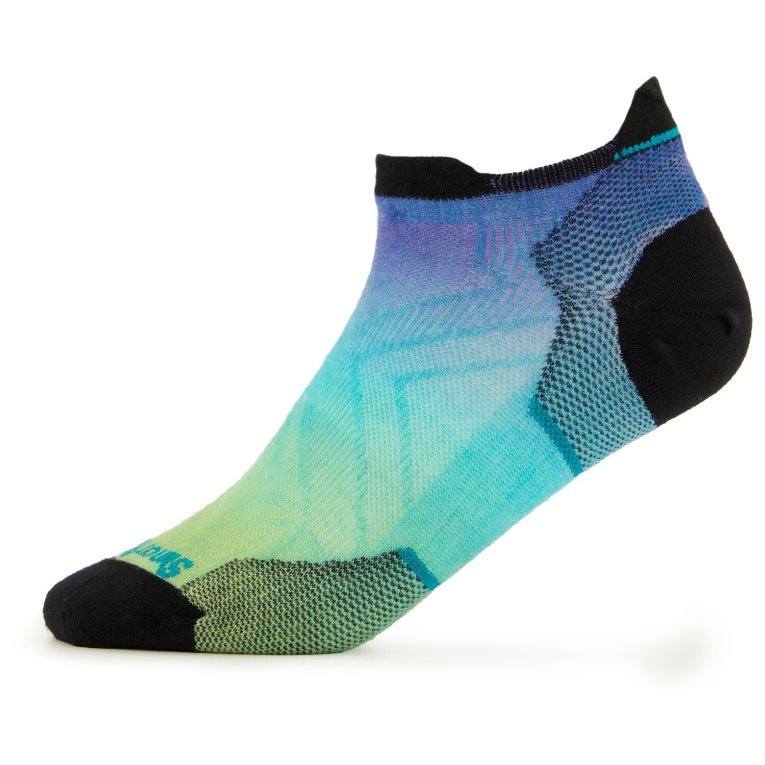 

Носки для бега Smartwool Run Zero Cushion Ombre Print Low Ankle, цвет Capri