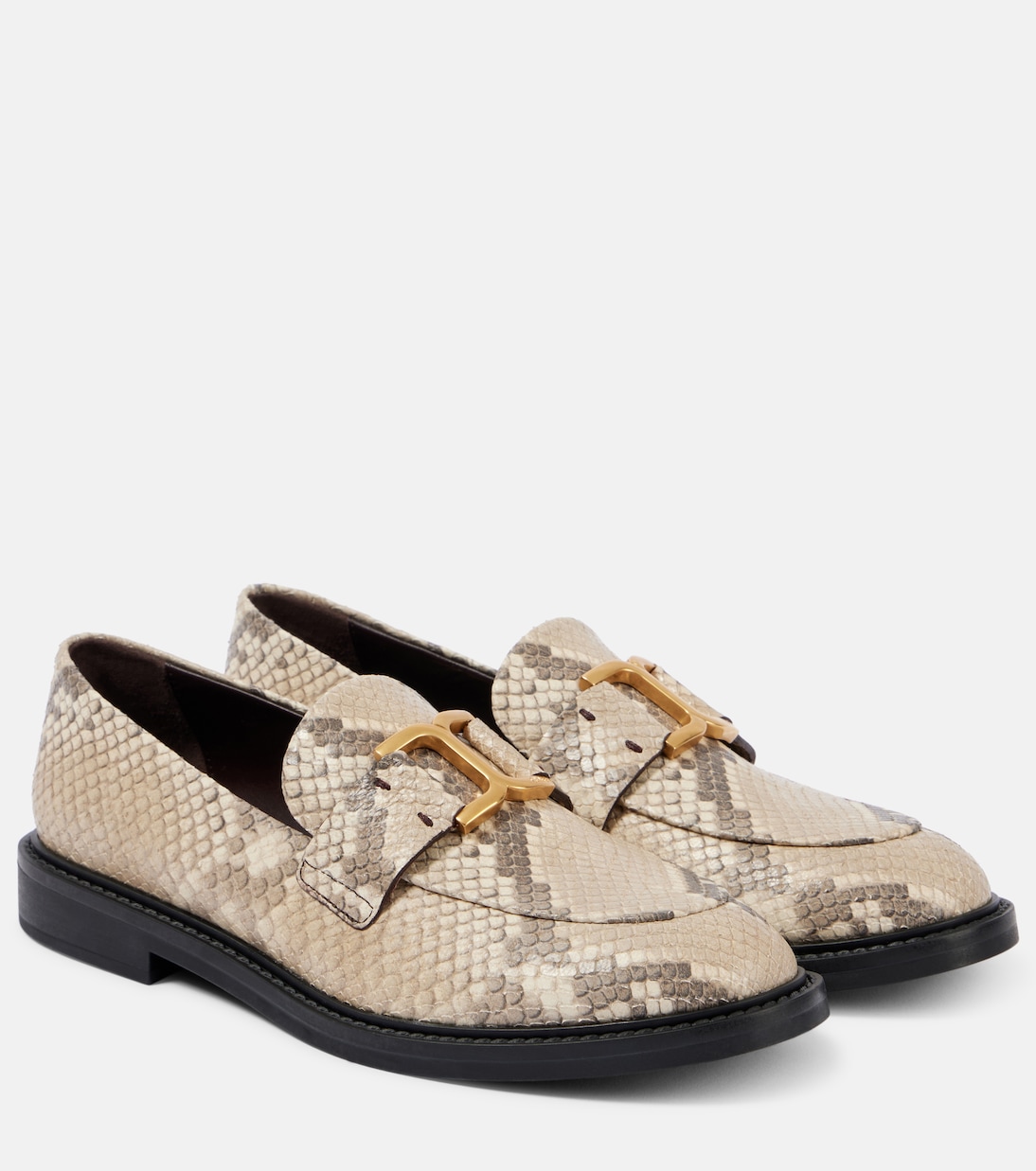 Кожаные мокасины Марси Chloé, Misty Beige