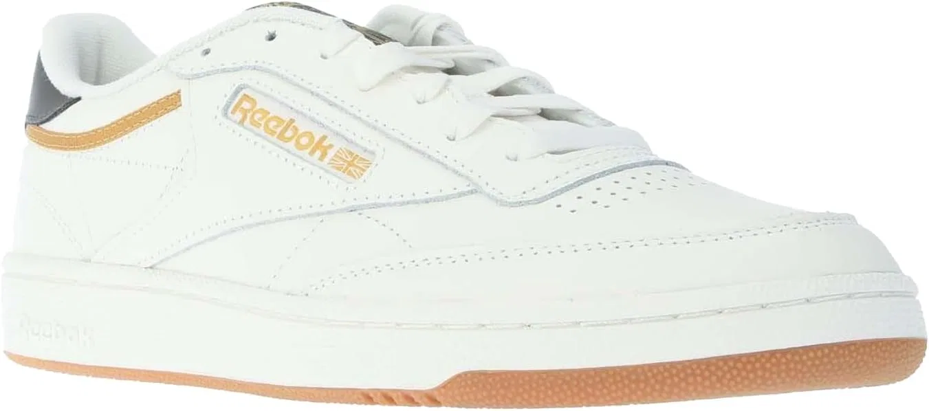 Мужские кроссовки Reebok Club C 85, Chalk Reebok Rubber Gum 06 Retro Gold F23 R