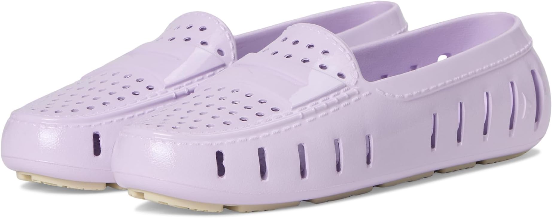 Лоферы Floafers Posh Driver Patent, цвет Dusty Pink/Putty Patent