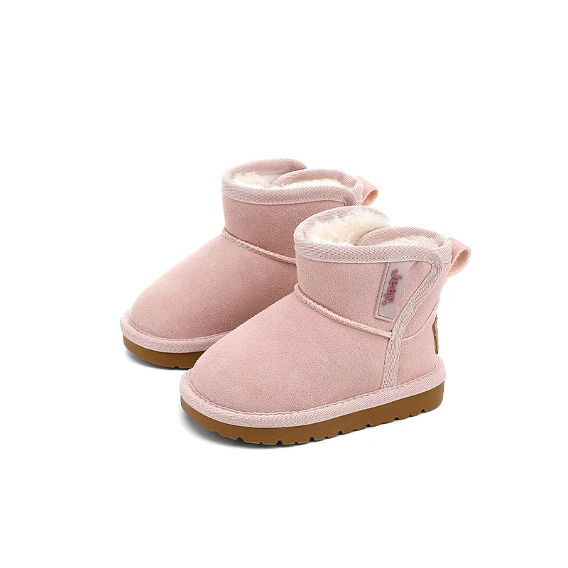 Термостойкие противоскользящие высокие зимние ботинки для детей Jeep, Snowflake Pink[Fleece-Lined] — фото 4