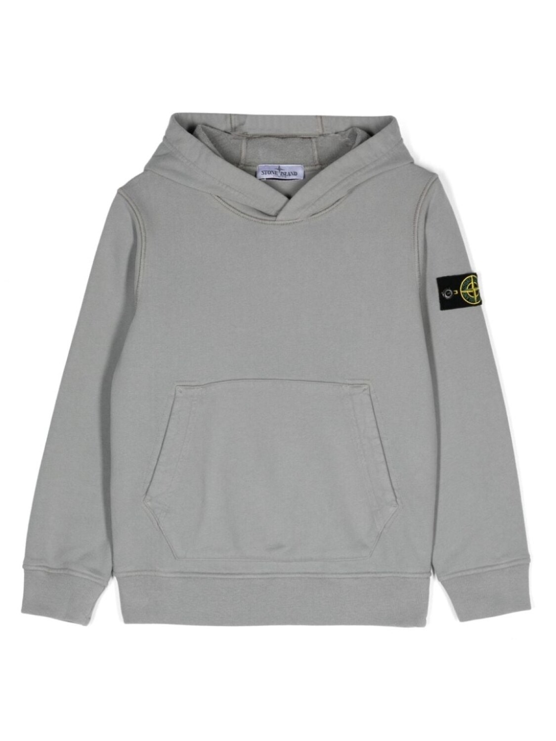 

Stone Island Junior худи с нашивкой Compass, серый