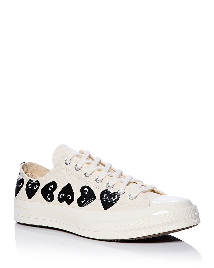 

Comme Des Garcons Мужские кроссовки на шнуровке с низким верхом Comme Des Garcons PLAY, белый