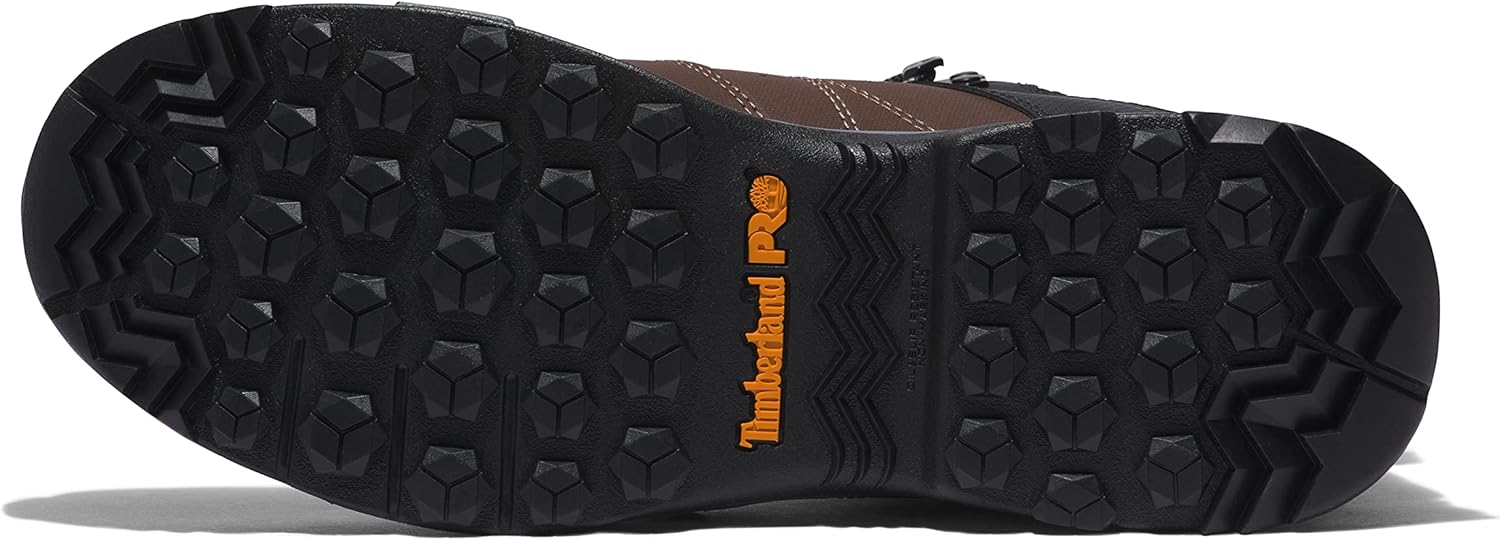 Timberland PRO мужские ботинки Switchback 6 дюймов с композитным защитным носком, водонепроницаемые, для промышленности и пеших походов, Brown/Orange V1 — фото 4