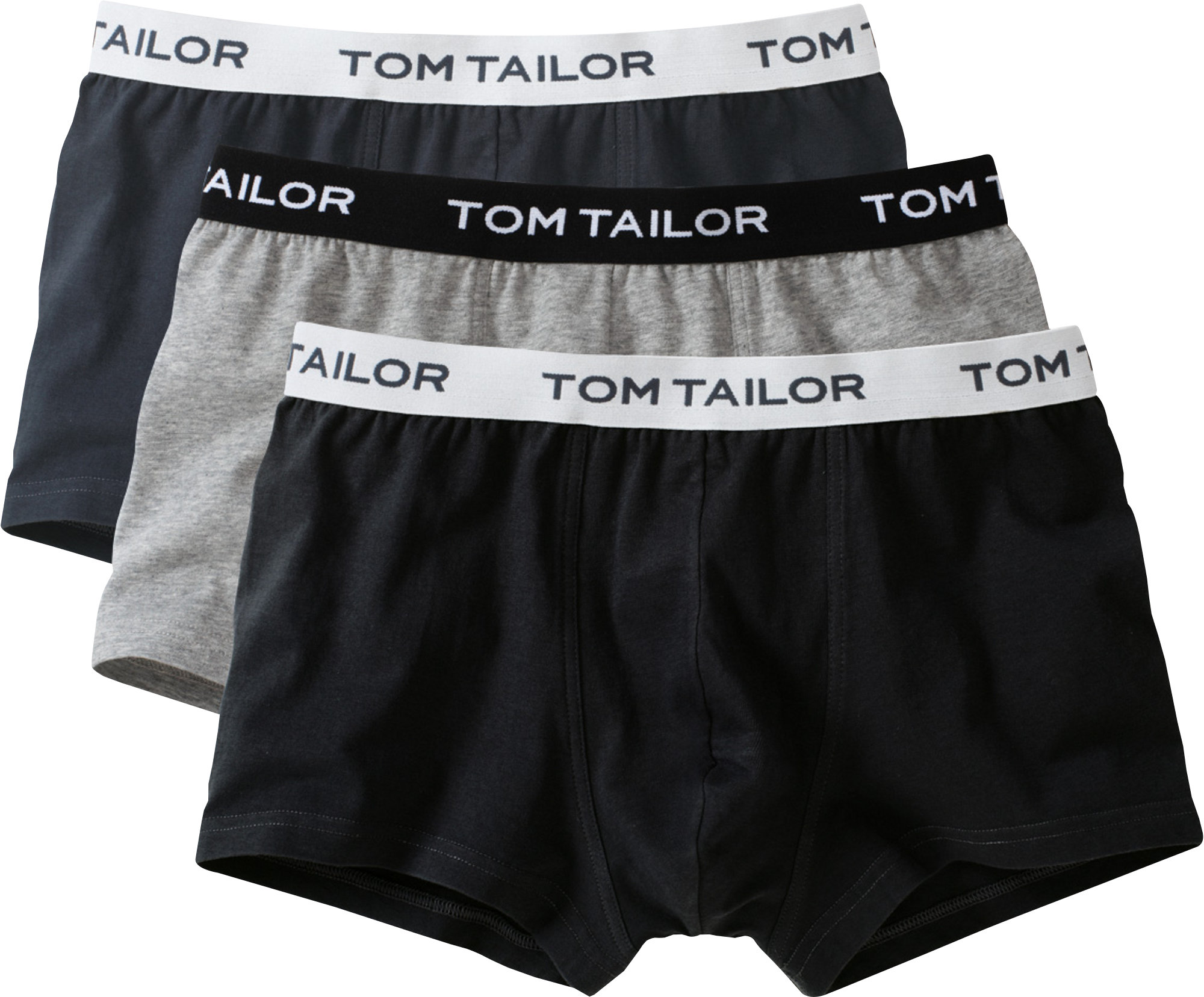 

Трусы Tom Tailor Pants 3er Pack, антрацит/черный