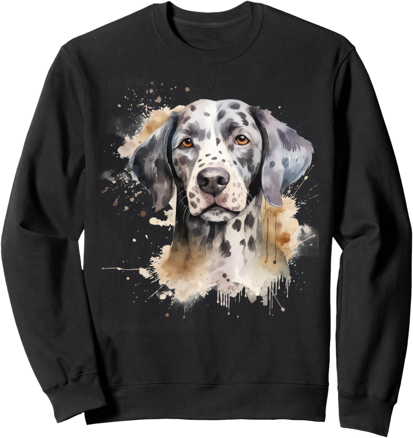 

Толстовка с изображением далматинца, выполненная в акварельном стиле Dalmatian Dog Gifts And Clothing For Owners And Lovers, черный