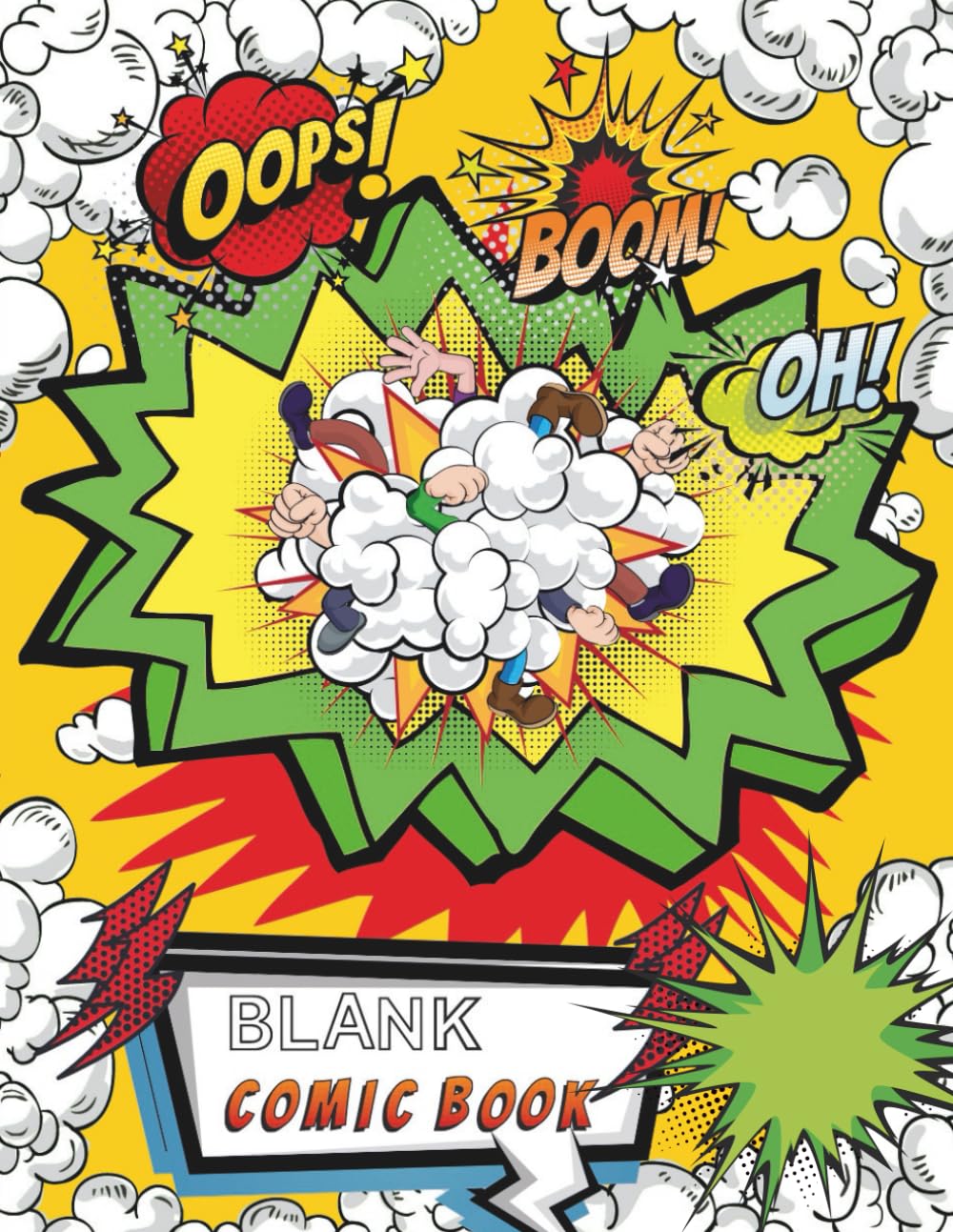 

Blank Comic Book: Draw Your Own Comics, 102 Pages of Fun and Unique Templates, A Large 8.5" x 11" Notebook (Independently published)