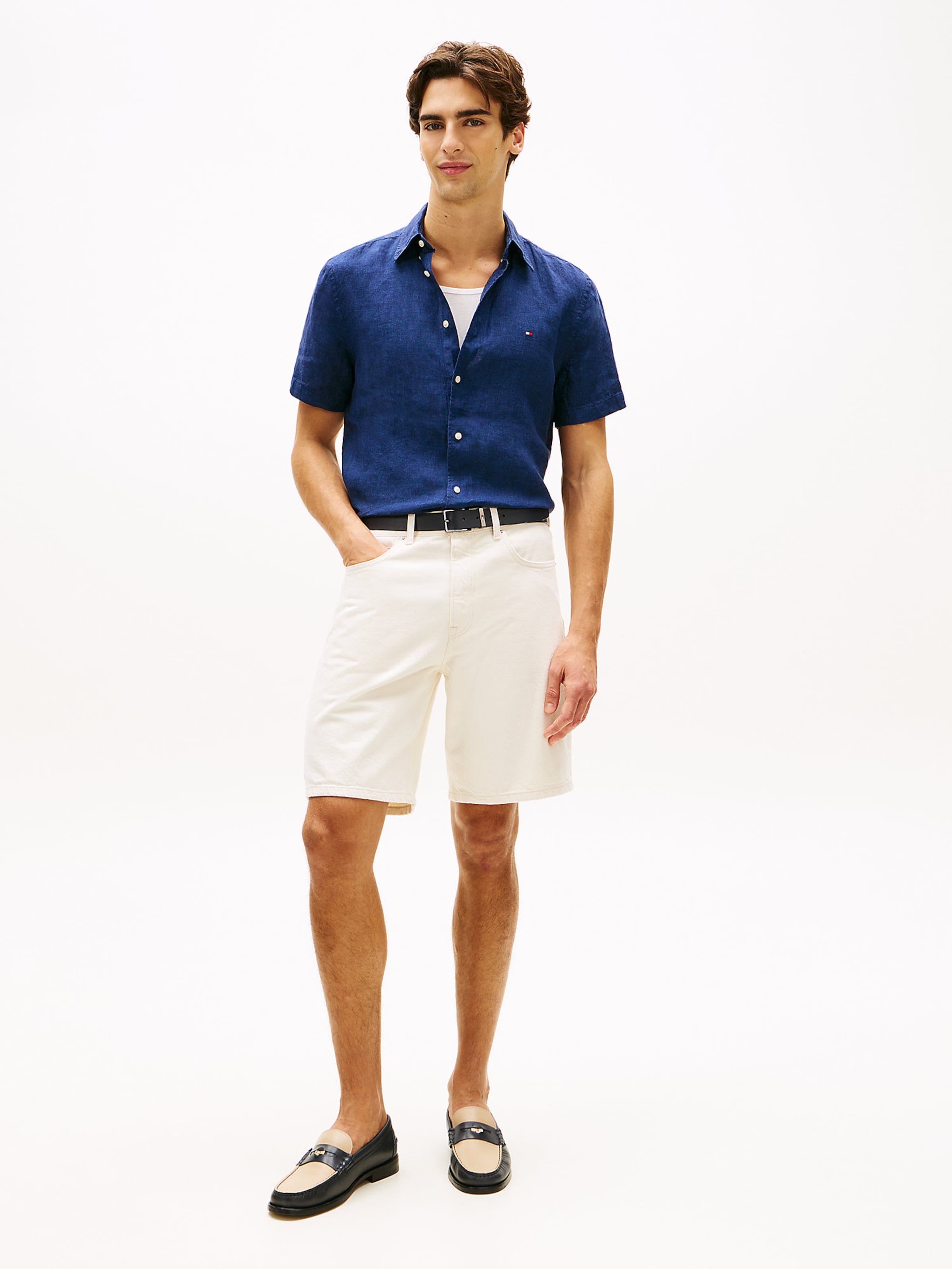 TOMMY HILFIGER Рубашка на пуговицах Regular fit в цвете Marine Blue — фото 3