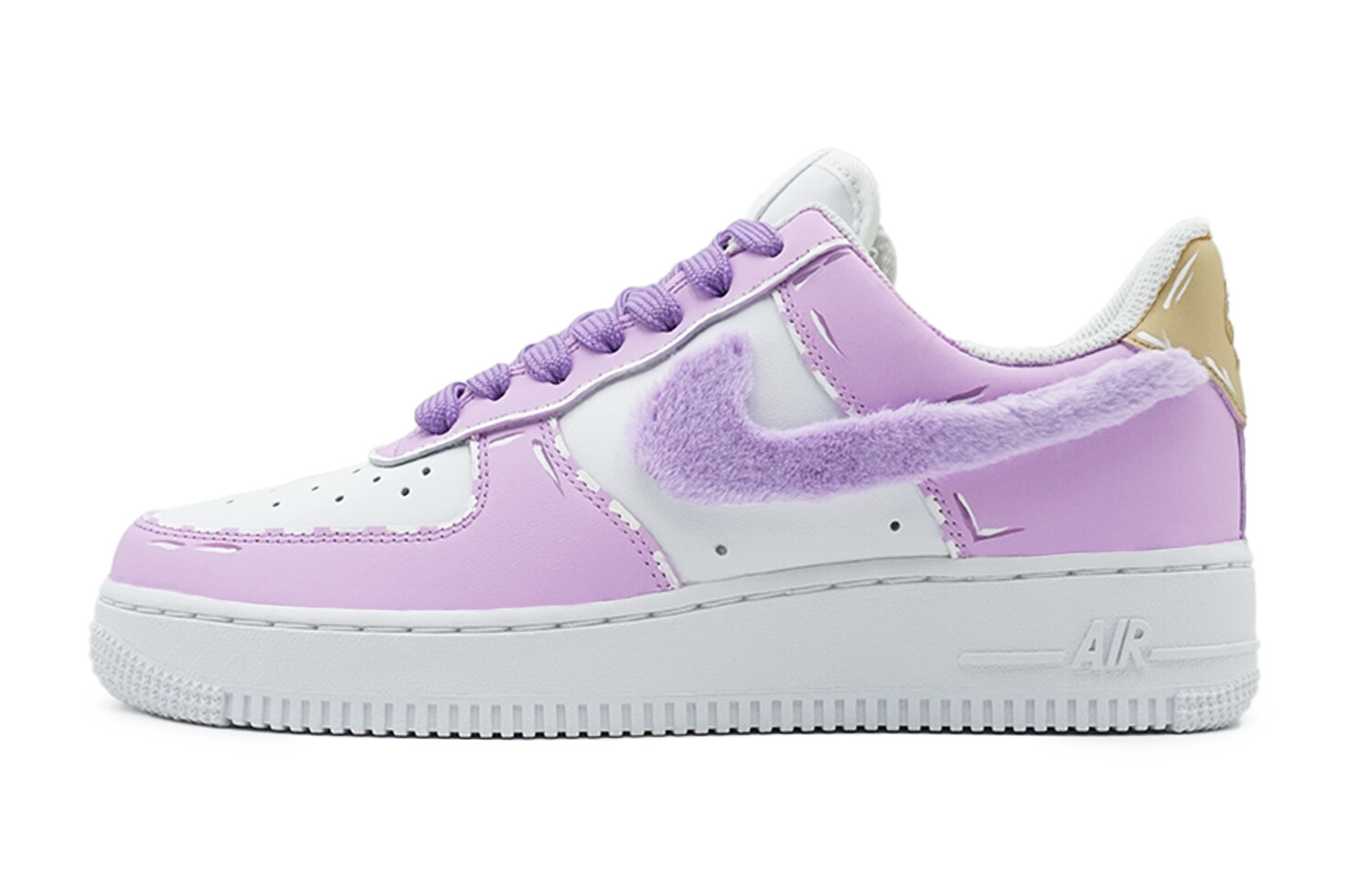 

Кроссовки Air Force 1 для скейтбординга, унисекс, низкие, светло-фиолетовый/белый Nike