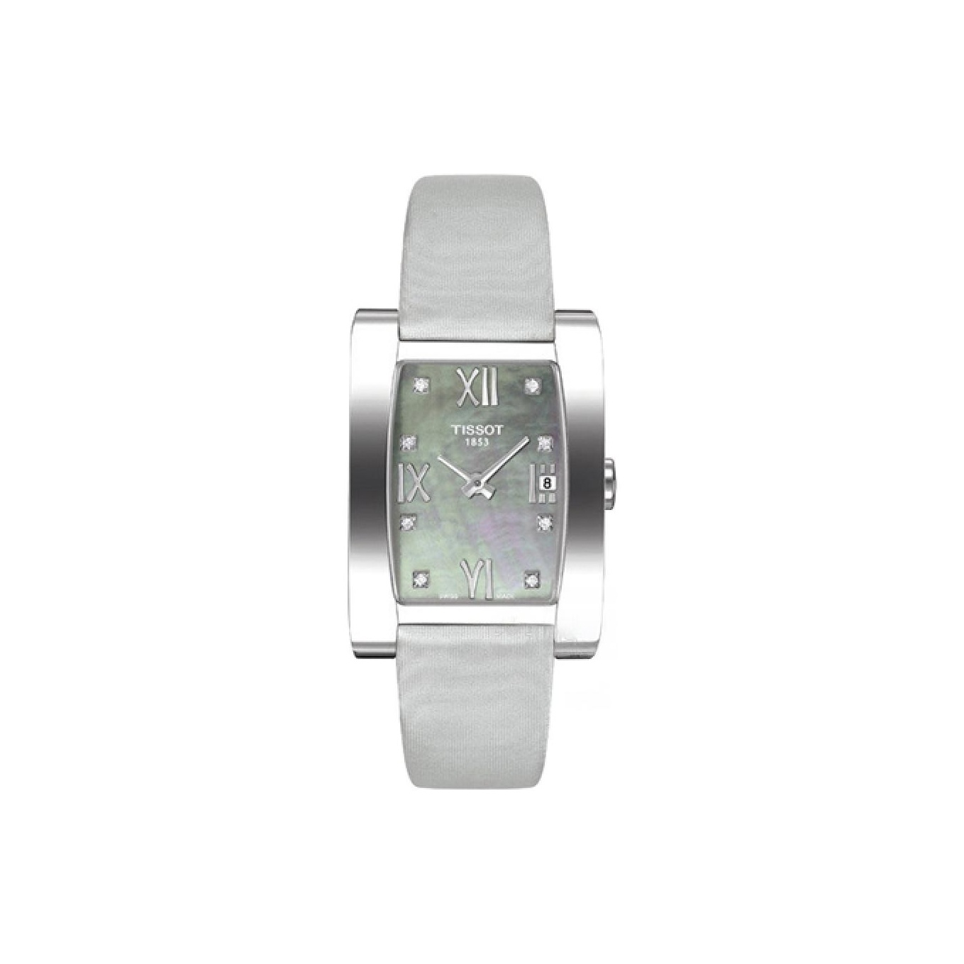 

TISSOT Часы Quartz Movement Women's Watch Watch 34*25mm Green Dial Stainless Steel Case Leather Strap, Green Dial