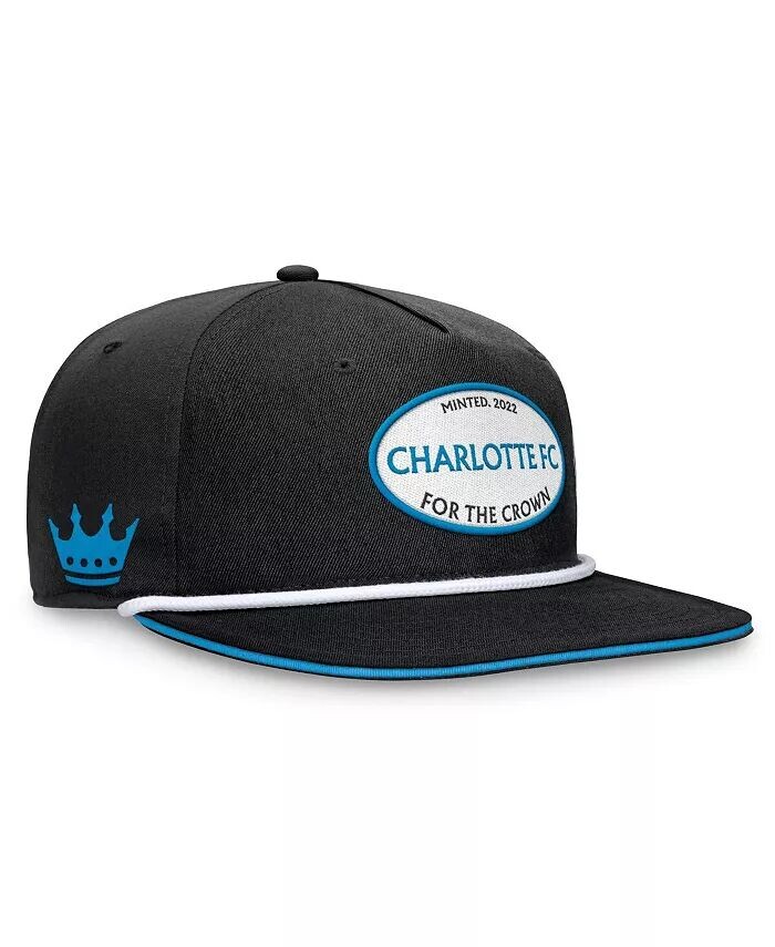 

Мужская черная кепка Charlotte FC Iron Golf Snapback Fanatics, черный
